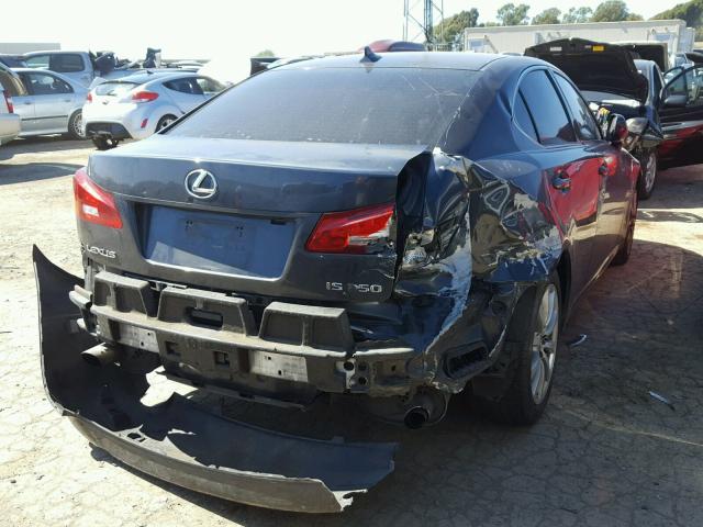 JTHBK262985075655 - 2008 LEXUS IS 250 BLACK photo 4