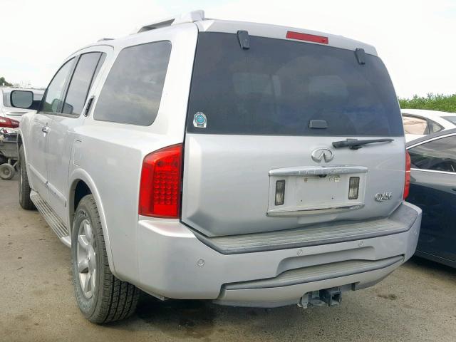 5N3AA08C44N806581 - 2004 INFINITI QX56 SILVER photo 3