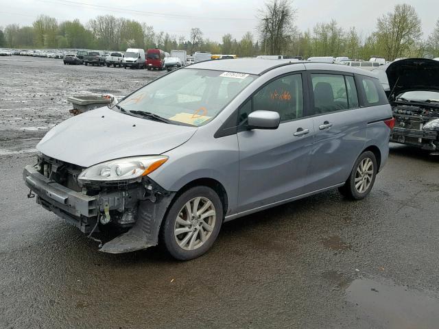 JM1CW2BL5C0113641 - 2012 MAZDA 5 SILVER photo 2