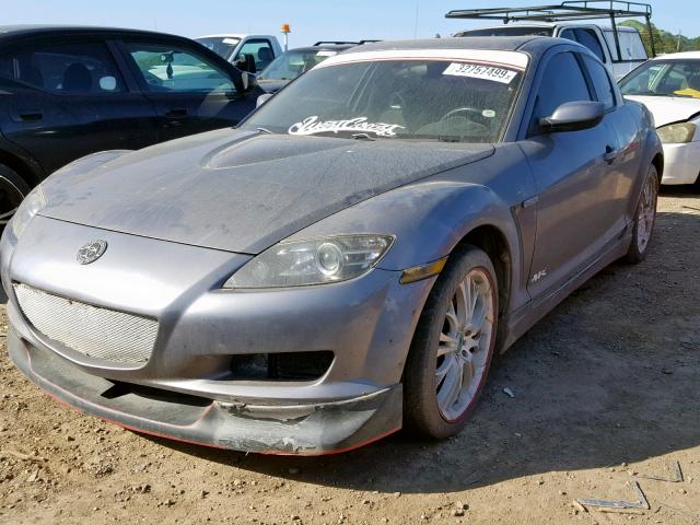 JM1FE17N750142419 - 2005 MAZDA RX8 GRAY photo 2