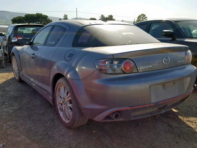 JM1FE17N750142419 - 2005 MAZDA RX8 GRAY photo 3