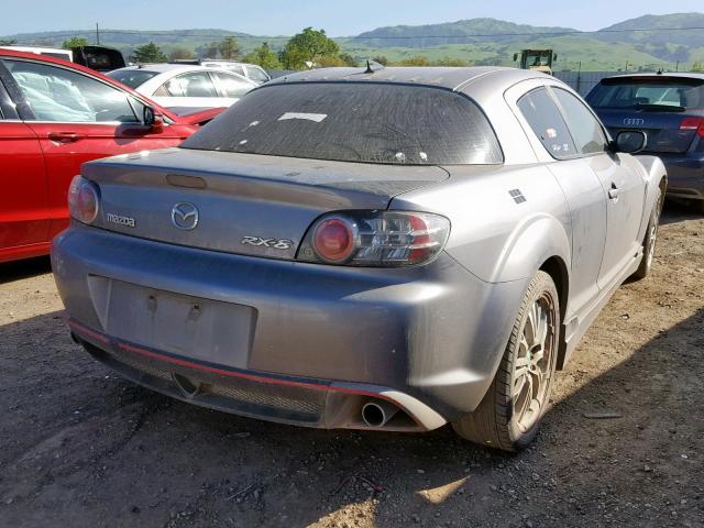 JM1FE17N750142419 - 2005 MAZDA RX8 GRAY photo 4