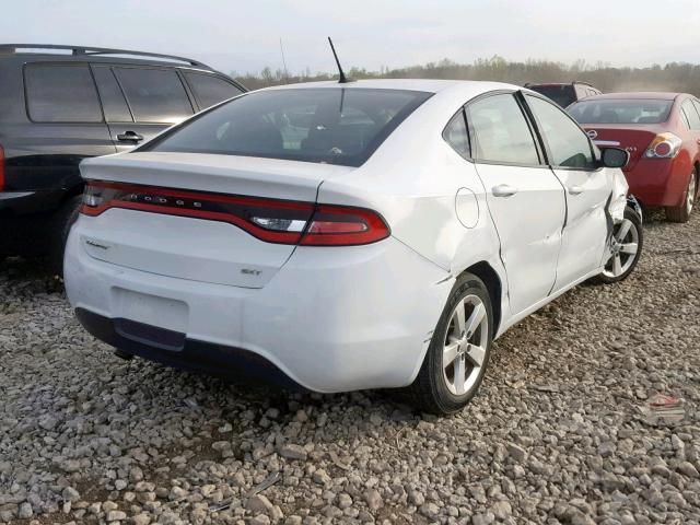 1C3CDFBB6FD265479 - 2015 DODGE DART SXT WHITE photo 4