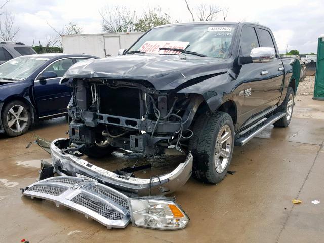 1C6RR6LT2JS211090 - 2018 RAM 1500 SLT BLACK photo 2