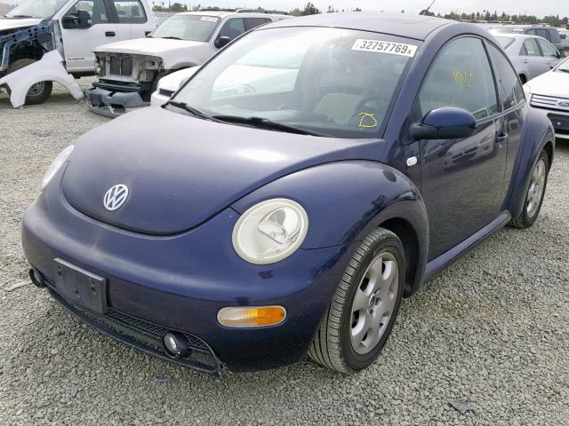 3VWCB21CX2M405078 - 2002 VOLKSWAGEN NEW BEETLE Blau Foto 2