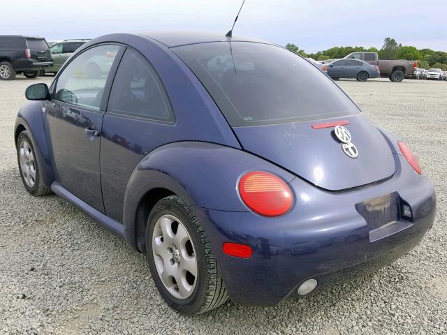 3VWCB21CX2M405078 - 2002 VOLKSWAGEN NEW BEETLE Blau Foto 3