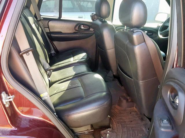 1GNDT13S962192891 - 2006 CHEVROLET TRAILBLAZE BURGUNDY photo 6