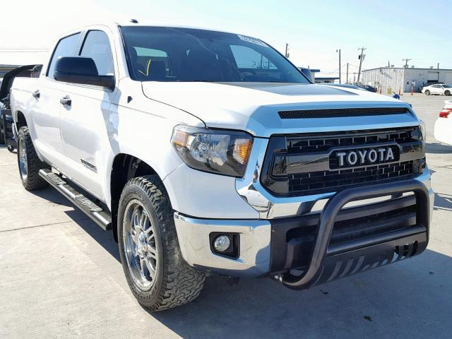 5TFEM5F10EX071320 - 2014 TOYOTA TUNDRA CRE WHITE photo 1