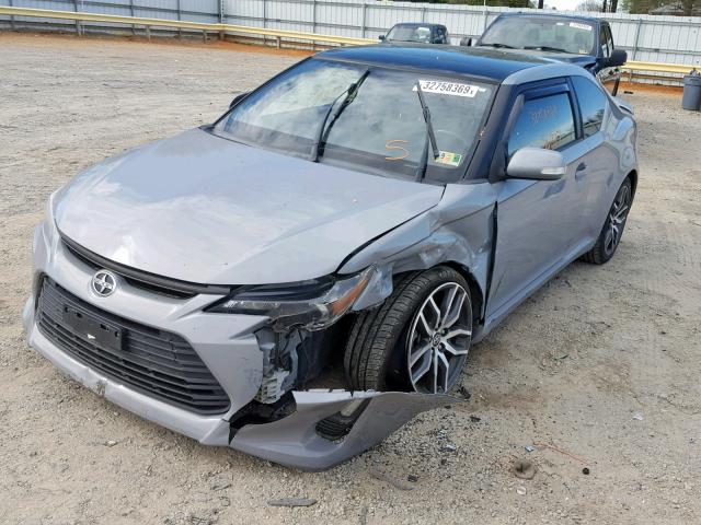 JTKJF5C78E3081482 - 2014 TOYOTA SCION TC GRAY photo 2