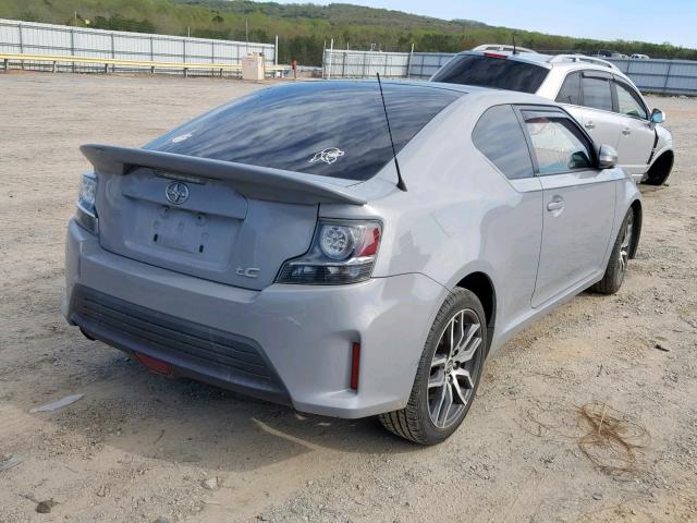 JTKJF5C78E3081482 - 2014 TOYOTA SCION TC GRAY photo 4