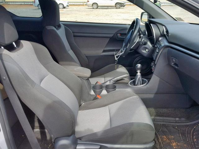 JTKJF5C78E3081482 - 2014 TOYOTA SCION TC GRAY photo 5