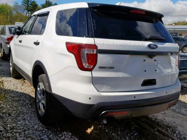 1FM5K8AR6HGA35717 - 2017 FORD EXPLORER P TWO TONE photo 3