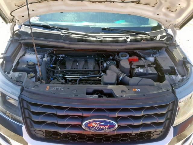 1FM5K8AR6HGA35717 - 2017 FORD EXPLORER P TWO TONE photo 7