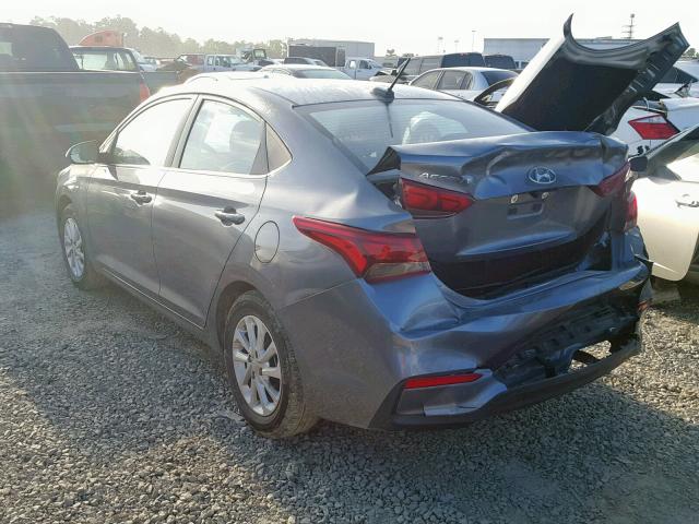 3KPC24A36KE051763 - 2019 HYUNDAI ACCENT SE GRAY photo 3