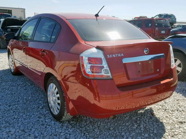 3N1AB6AP9BL626801 - 2011 NISSAN SENTRA 2.0 RED photo 3