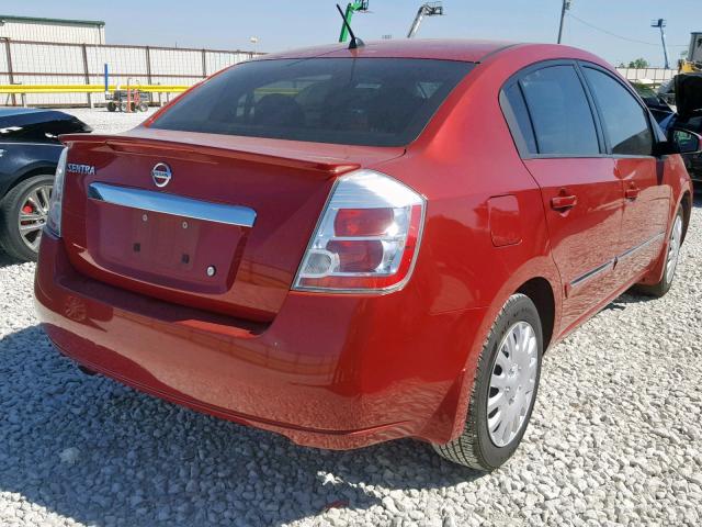 3N1AB6AP9BL626801 - 2011 NISSAN SENTRA 2.0 RED photo 4