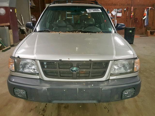 JF1SF6352YH722266 - 2000 SUBARU FORESTER L SILVER photo 9