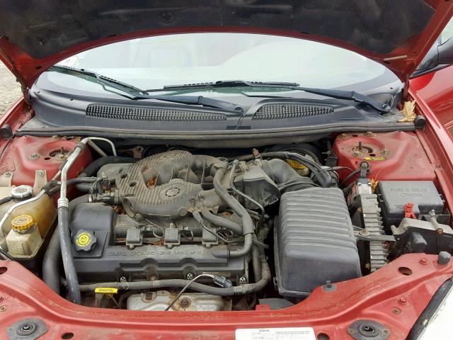 1C3EL55T23N556822 - 2003 CHRYSLER SEBRING LX RED photo 7