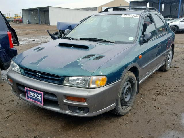 JF1GF4856XG802127 - 1999 SUBARU IMPREZA OU GREEN photo 2