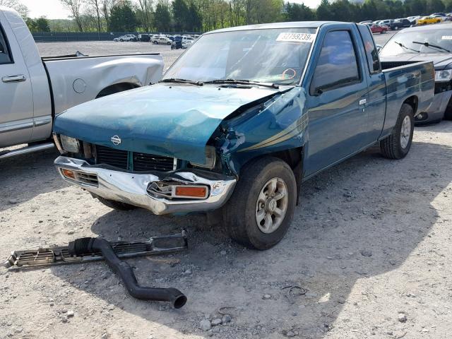 1N6SD16S7VC356914 - 1997 NISSAN TRUCK KING GREEN photo 2