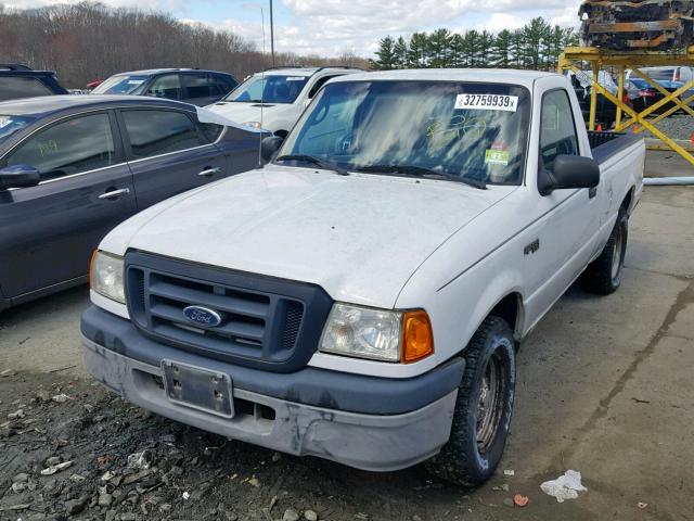 1FTYR10D84PB16545 - 2004 FORD RANGER WHITE photo 2