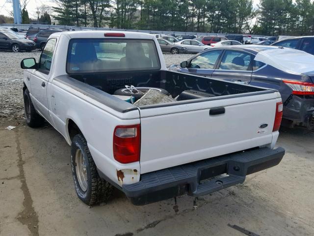 1FTYR10D84PB16545 - 2004 FORD RANGER WHITE photo 3