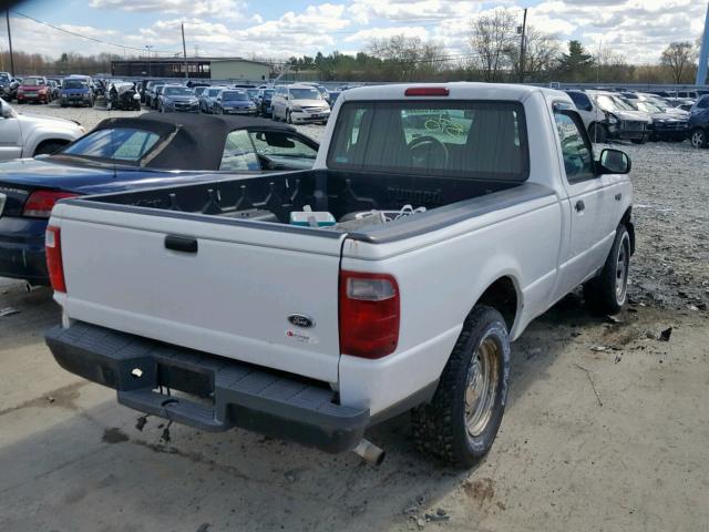 1FTYR10D84PB16545 - 2004 FORD RANGER WHITE photo 4