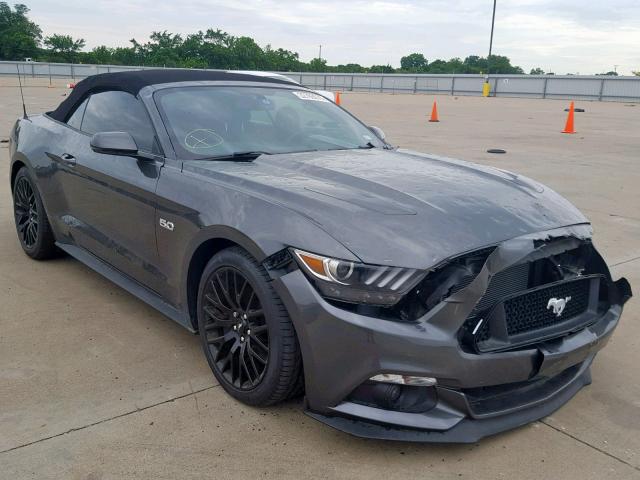 1FATP8FF6H5247174 - 2017 FORD MUSTANG GT GRAY photo 1