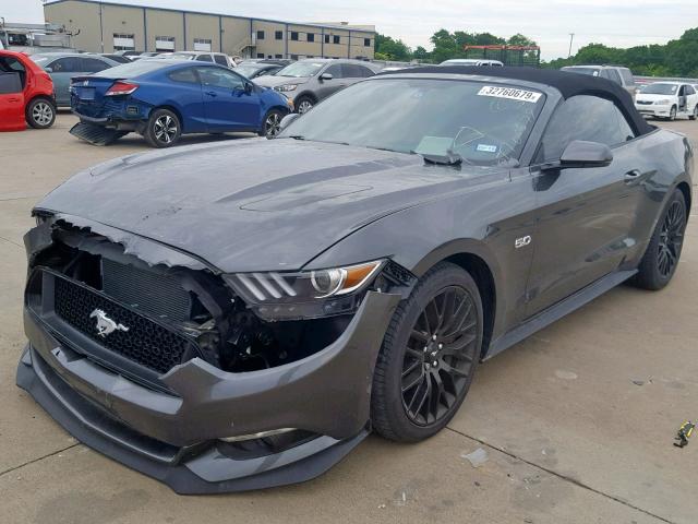 1FATP8FF6H5247174 - 2017 FORD MUSTANG GT GRAY photo 2