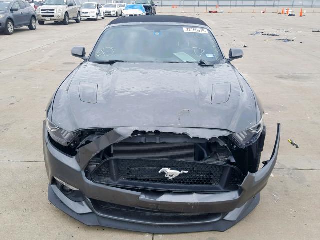 1FATP8FF6H5247174 - 2017 FORD MUSTANG GT GRAY photo 9