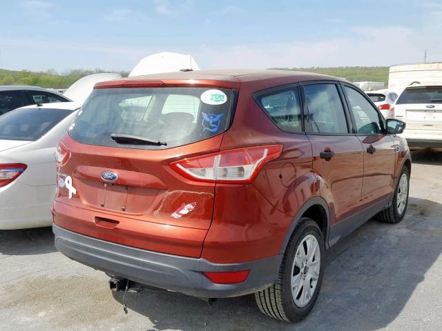 1FMCU0F73EUC84564 - 2014 FORD ESCAPE S RED photo 4