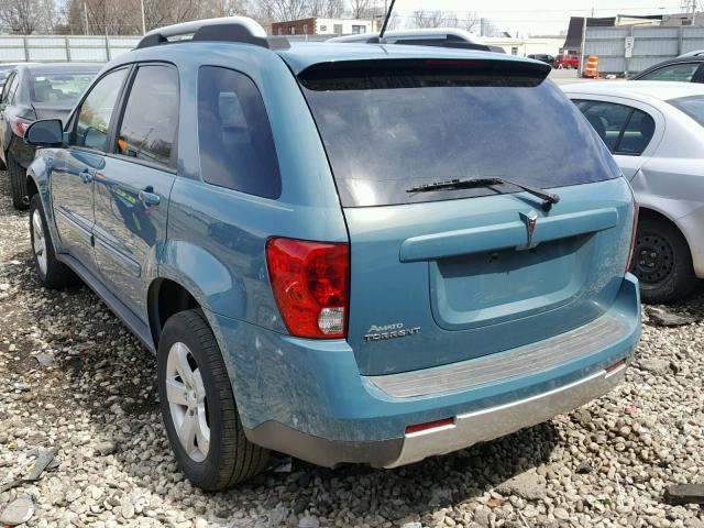 2CKDL33F186012406 - 2008 PONTIAC TORRENT TEAL photo 3