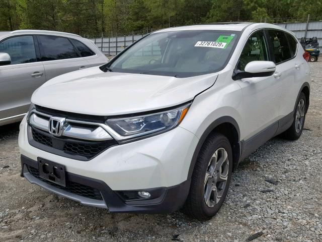 5J6RW2H84HL066373 - 2017 HONDA CR-V EXL WHITE photo 2