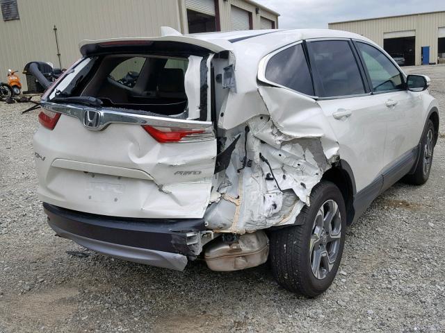 5J6RW2H84HL066373 - 2017 HONDA CR-V EXL WHITE photo 4