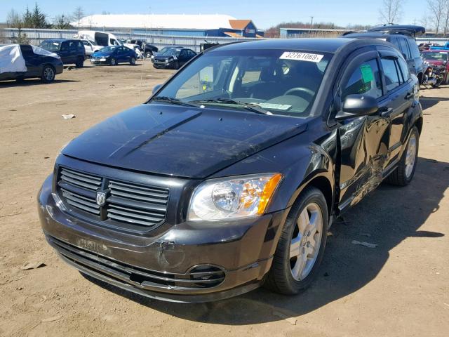 1B3HB28B88D715919 - 2008 DODGE CALIBER BLACK photo 2