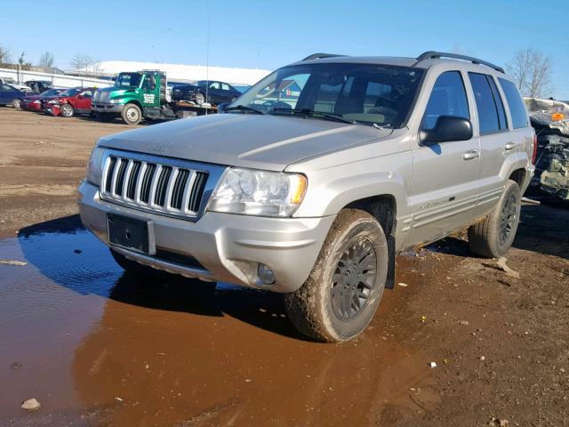 1J4GW58S64C140665 - 2004 JEEP GRAND CHER TAN photo 2