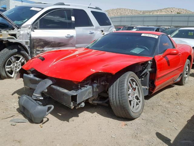 1G1YY12S025122758 - 2002 CHEVROLET CORVETTE Z RED photo 2