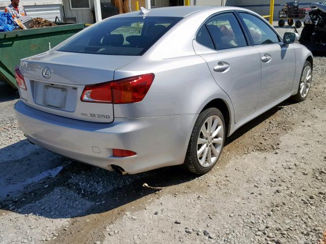 JTHCK262X92031123 - 2009 LEXUS IS 250 SILVER photo 4