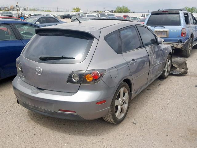 JM1BK343441147592 - 2004 MAZDA 3 HATCHBAC SILVER photo 4