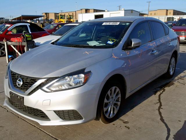 3N1AB7AP9HY378602 - 2017 NISSAN SENTRA S SILVER photo 2