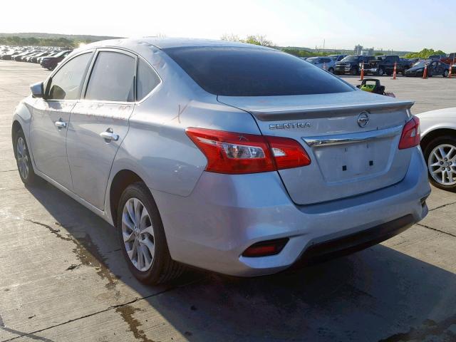 3N1AB7AP9HY378602 - 2017 NISSAN SENTRA S SILVER photo 3