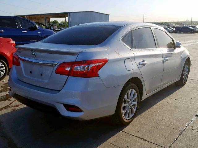 3N1AB7AP9HY378602 - 2017 NISSAN SENTRA S SILVER photo 4