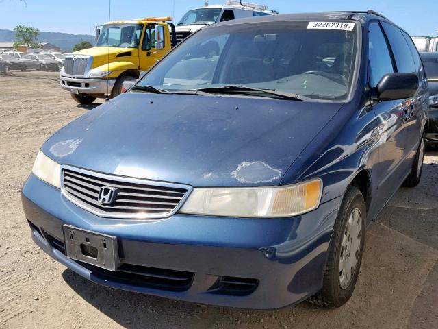 2HKRL1856XH517949 - 1999 HONDA ODYSSEY LX BLUE photo 2