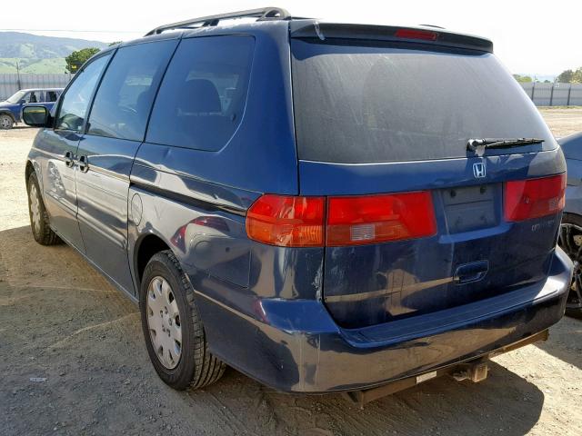 2HKRL1856XH517949 - 1999 HONDA ODYSSEY LX BLUE photo 3