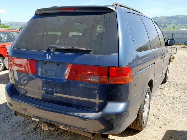 2HKRL1856XH517949 - 1999 HONDA ODYSSEY LX BLUE photo 4