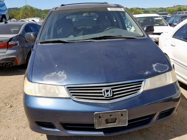 2HKRL1856XH517949 - 1999 HONDA ODYSSEY LX BLUE photo 9