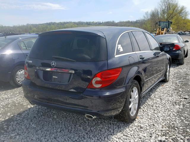 4JGCB75E16A017666 - 2006 MERCEDES-BENZ R 500 BLUE photo 4