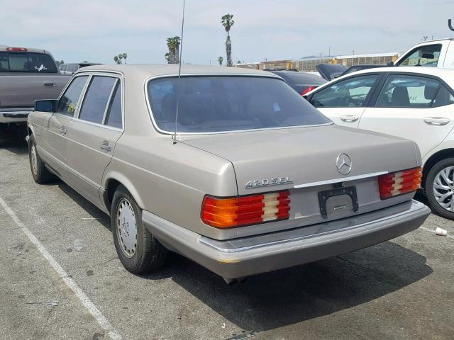 WDBCA35E0LA520874 - 1990 MERCEDES-BENZ 420 SEL CREAM photo 3