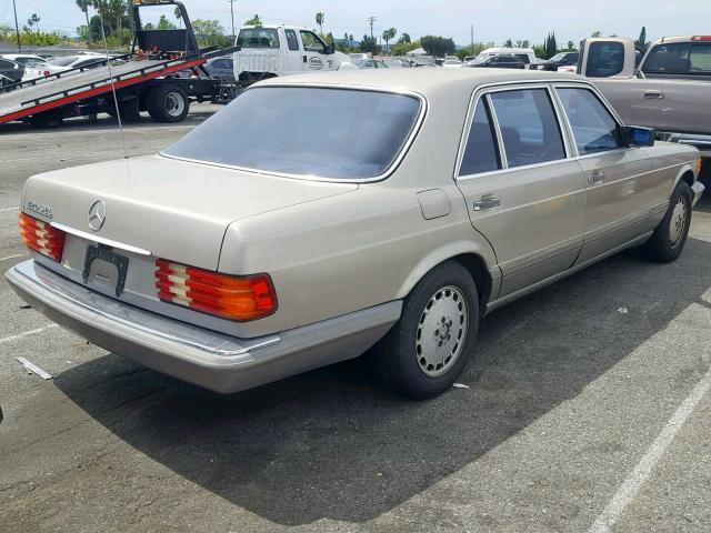 WDBCA35E0LA520874 - 1990 MERCEDES-BENZ 420 SEL CREAM photo 4