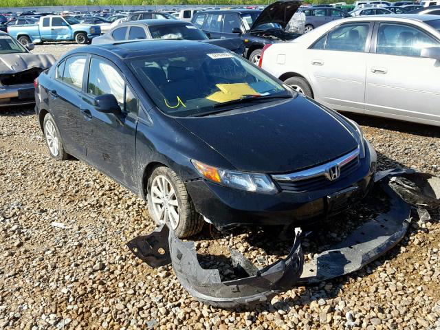 19XFB2F95CE333148 - 2012 HONDA CIVIC EXL BLACK photo 1